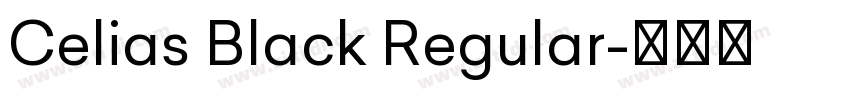 Celias Black Regular字体转换